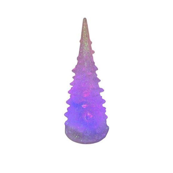 Led Christmas Tree. Set of 3 6.25 inch x 2.75 battery operated. Lights change co - Picture 8 of 16